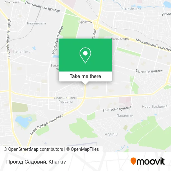 Карта Проїзд Садовий