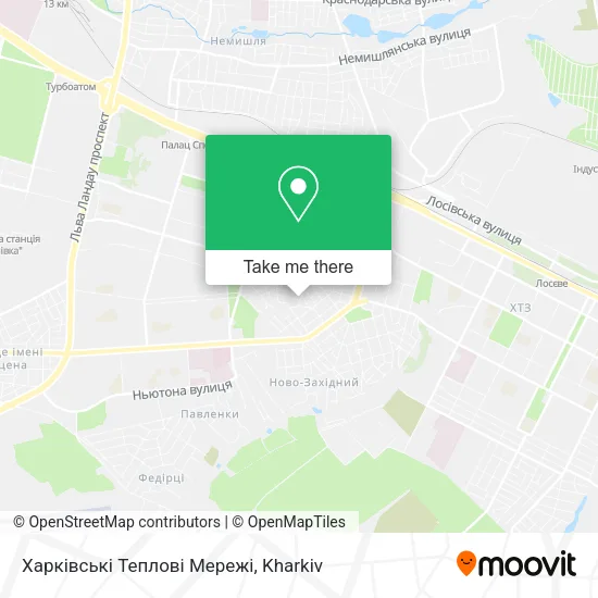 Карта Харківські Теплові Мережі