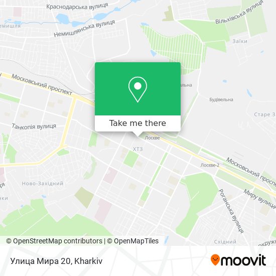 Карта Улица Мира 20