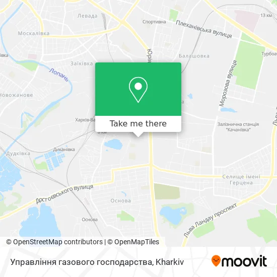 Карта Управління газового господарства