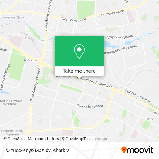 Фітнес-Клуб Малібу map