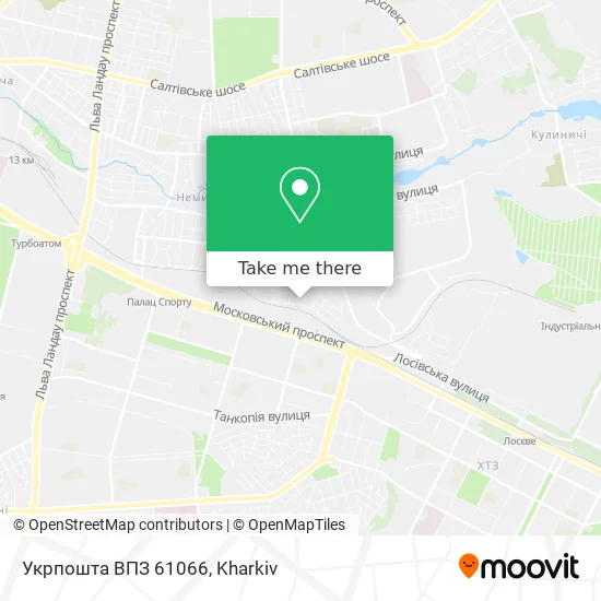 Укрпошта ВПЗ 61066 map