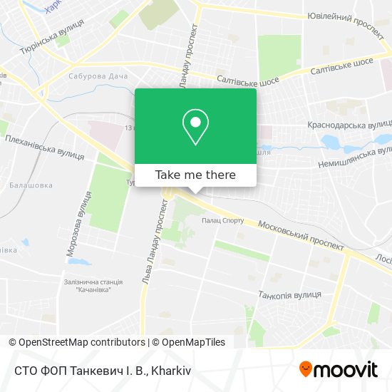 Карта СТО ФОП Танкевич І. В.