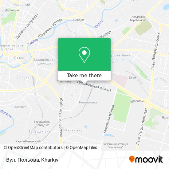 Вул. Польова map