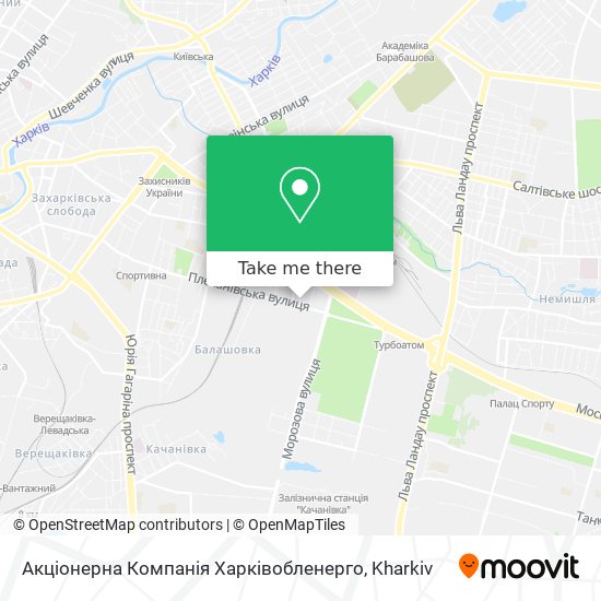 Акціонерна Компанія Харківобленерго map