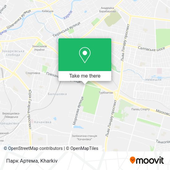 Парк Артема map