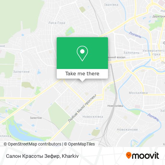 Карта Салон Красоты Зефир