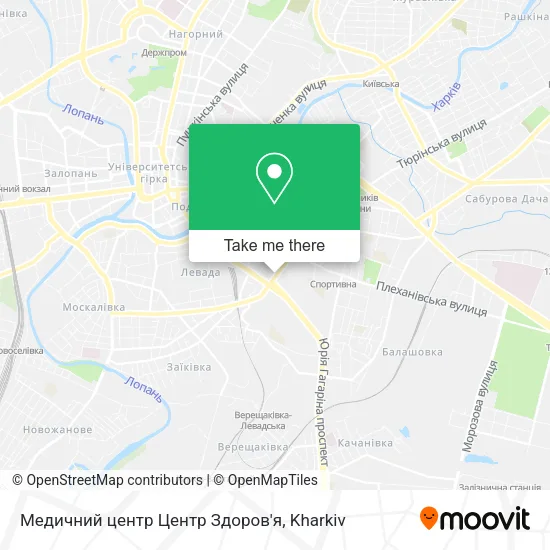 Карта Медичний центр Центр Здоров'я
