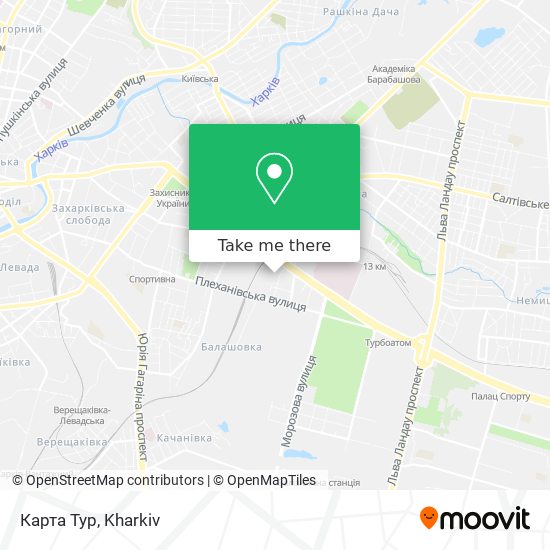 Карта Тур map
