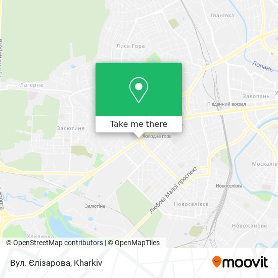 Вул. Єлізарова map