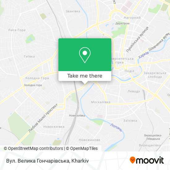Вул. Велика Гончарівська map