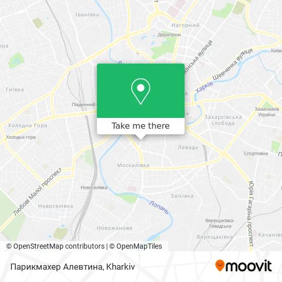 Карта Парикмахер Алевтина