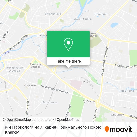Карта 9-Я Наркологічна Лікарня-Приймального Покою