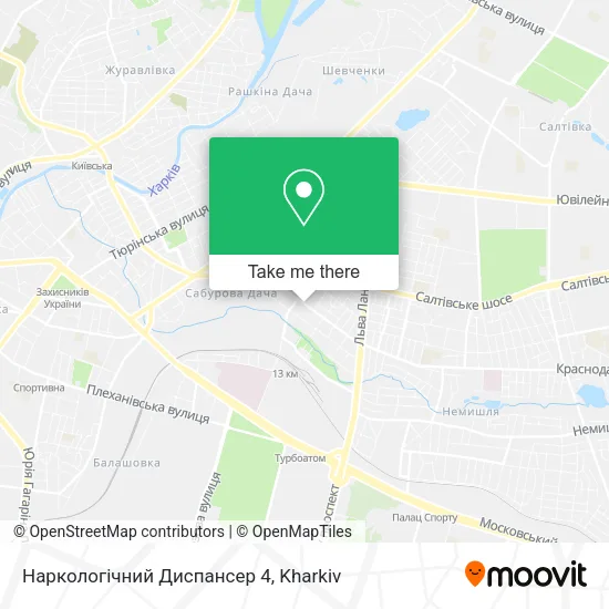 Карта Наркологічний Диспансер 4