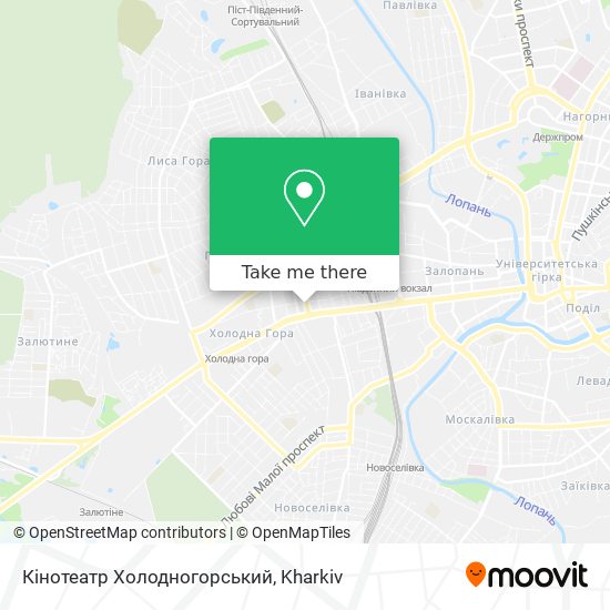 Кінотеатр Холодногорський map