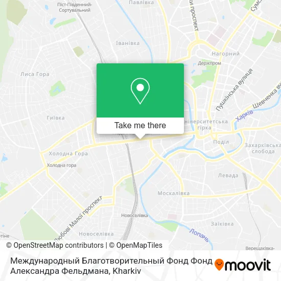 Карта Международный Благотворительный Фонд Фонд Александра Фельдмана