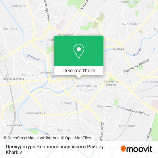 Карта Прокуратура Червонозаводського Району