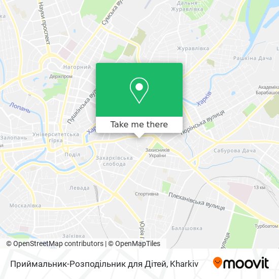 Карта Приймальник-Розподільник для Дітей