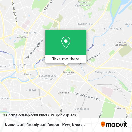 Київський Ювелірний Завод - Кюз map