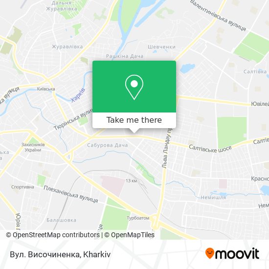Вул. Височиненка map