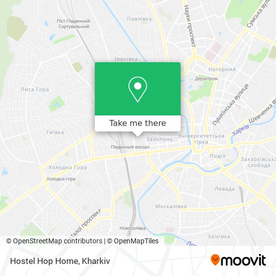 Hostel Hop Home map