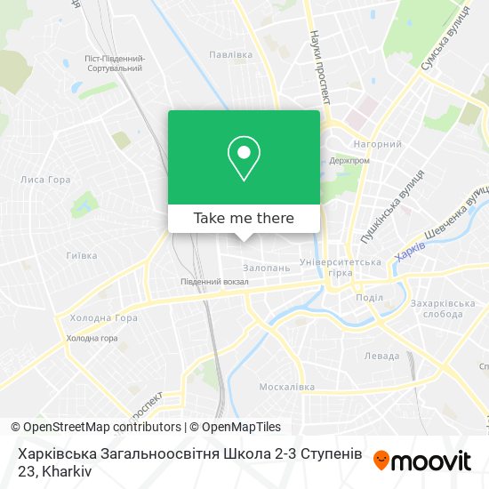 Карта Харківська Загальноосвітня Школа 2-3 Ступенів 23