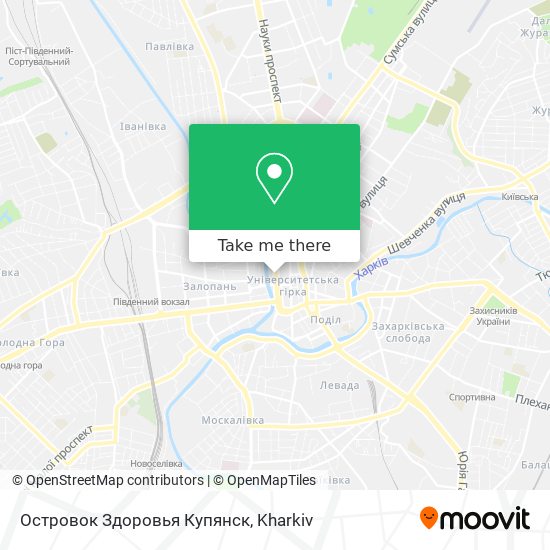 Карта Островок Здоровья Купянск