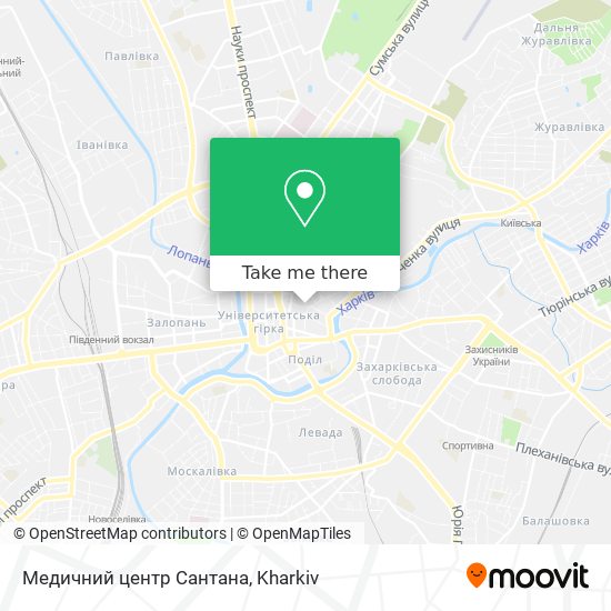 Карта Медичний центр Сантана