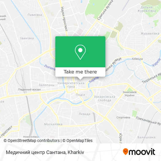 Карта Медичний центр Сантана