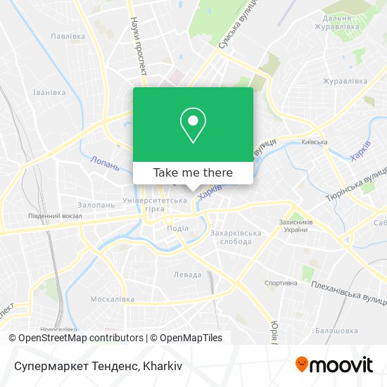 Супермаркет Тенденс map