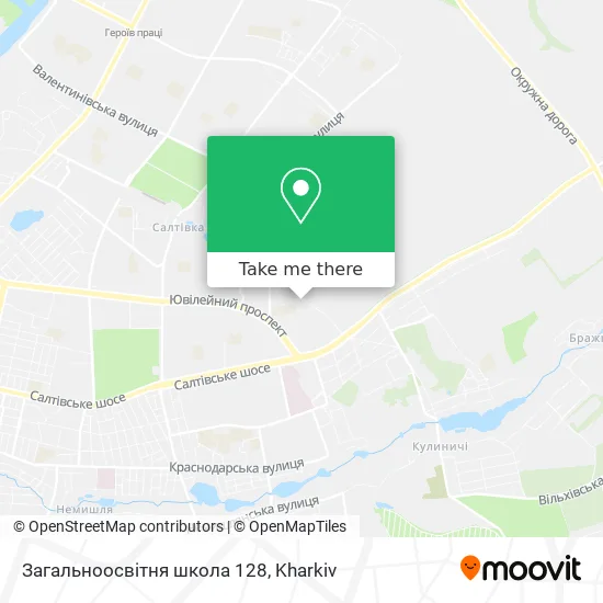 Карта Загальноосвітня школа 128