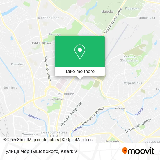 Карта улица Чернышевского