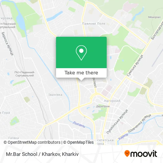 Карта Mr.Bar School / Kharkov
