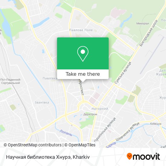 Карта Научная библиотека Хнурэ