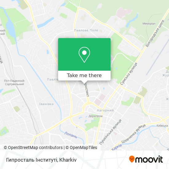 Гипросталь Інституті map