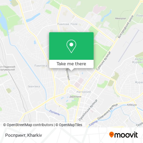 Роспринт map