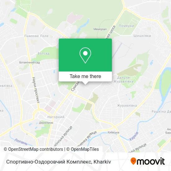Карта Спортивно-Оздоровчий Комплекс