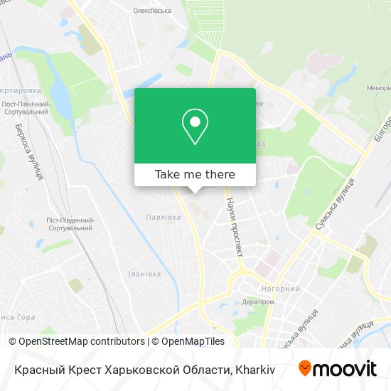 Красный Крест Харьковской Области map