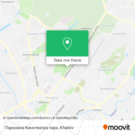 Карта Парковка Кинотеатра парк