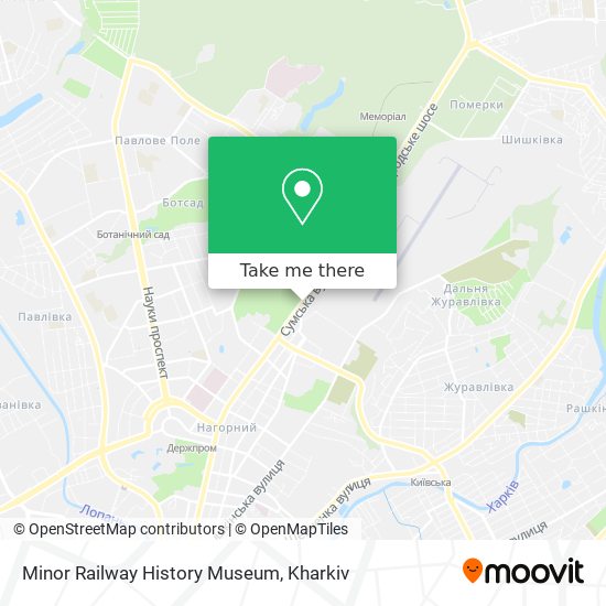 Minor Railway History Museum map