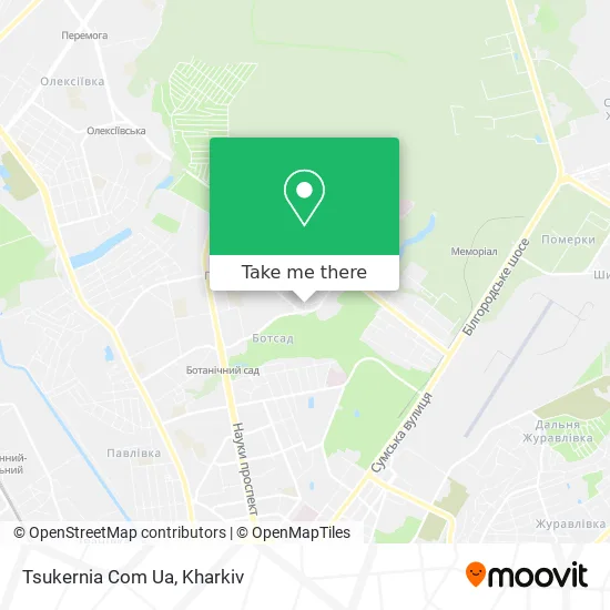 Карта Tsukernia Com Ua