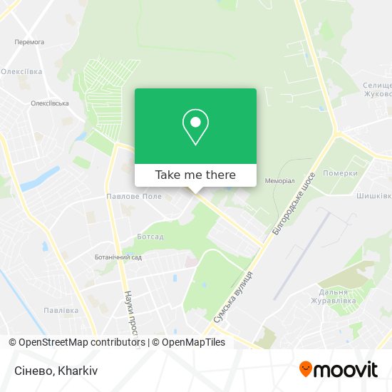 Сінево map