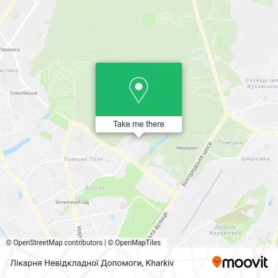 Карта Лікарня Невідкладної Допомоги
