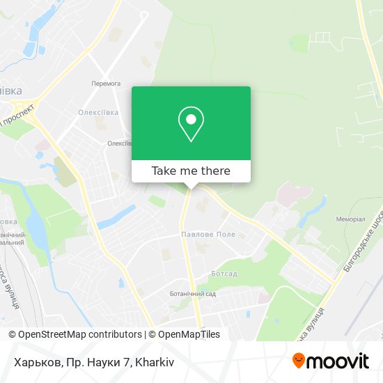Харьков, Пр. Науки 7 map