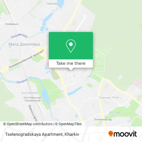 Карта Tselenogradskaya Apartment