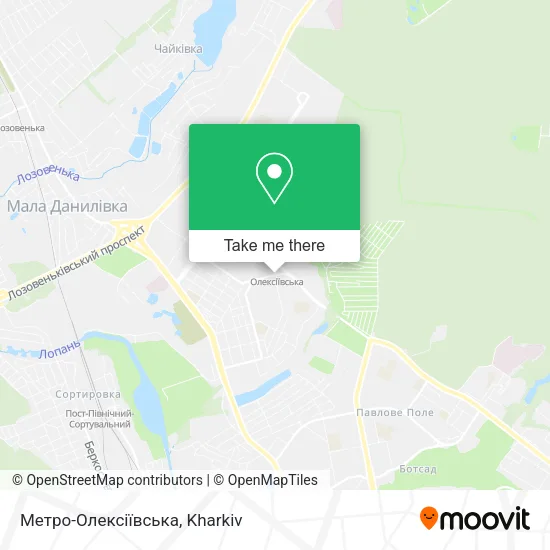 Карта Метро-Олексіївська