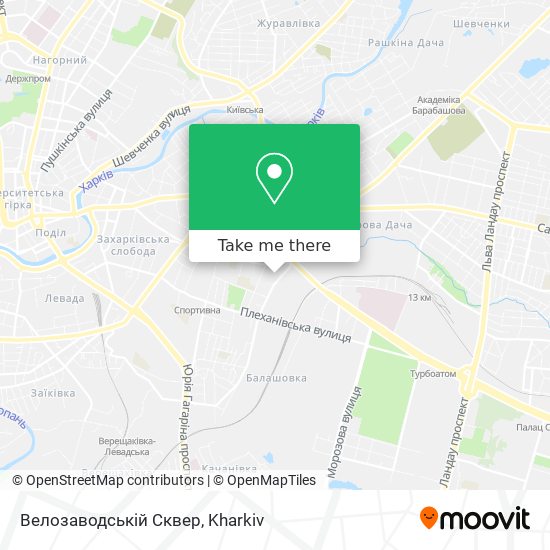 Велозаводській Сквер map