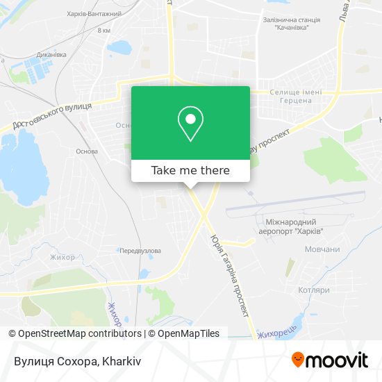 Вулиця Сохора map