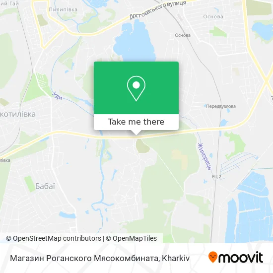 Карта Магазин Роганского Мясокомбината