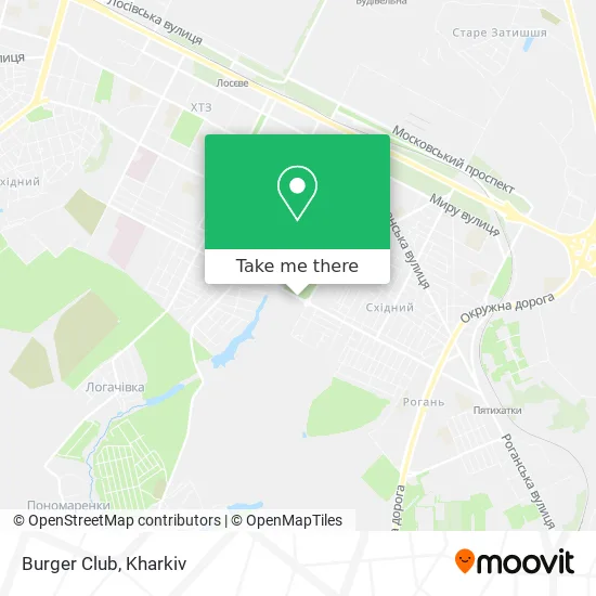 Карта Burger Club